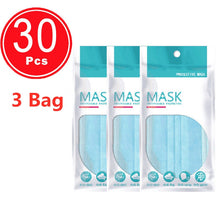 Load image into Gallery viewer, Fast delivery Hot Sale 3-layer mask 50pcs Face Mouth Masks Non Woven Disposable Anti-Dust Masks Earloops Masks