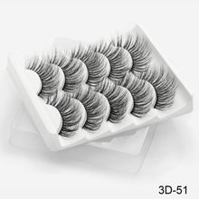 Load image into Gallery viewer, SEXYSHEEP 5Pairs 3D Mink Hair False Eyelashes Natural/Thick Long Eye Lashes Wispy Makeup Beauty Extension Tools
