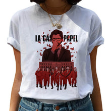 Load image into Gallery viewer, New Money Heist Harajuku T Shirts Women La Casa De Papel Hip Hop T-shirts Fashion House of Paper Tshirt Fashion Top Tees Female