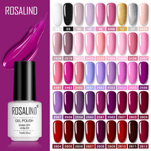 Load image into Gallery viewer, ROSALIND Gel Polish Set UV Vernis Semi Permanent Primer Top Coat 7ML Poly Gel Varnish Nail Art Manicure Gel Lak PolishesNails