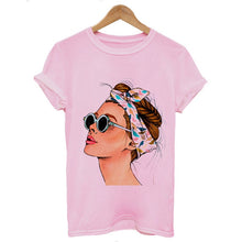 Load image into Gallery viewer, Plus Size Women Summer Vogue Print Lady Casual T-shirt Tops Harajuku Streetwear Short Sleeve O-Neck Tops Tees Camisetas Mujer