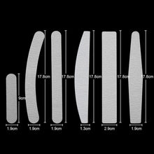 Load image into Gallery viewer, 5 pcs/lot Sandpaper Nail File Lime 100/180 Double Side Sanding Buffer Block Set Grey Nail Files For UV Gel Polish Manicure Tool