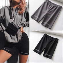Load image into Gallery viewer, High Waist 2019 Fashionshorts women sexy biker shorts fitness korean casual sexy short cotton black Athleisure Cycling Shorts