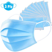 Load image into Gallery viewer, Fast delivery Hot Sale 3-layer mask 50pcs Face Mouth Masks Non Woven Disposable Anti-Dust Masks Earloops Masks