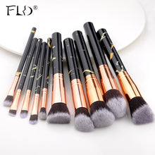 Load image into Gallery viewer, FLD5/15Pcs Makeup Brushes Tool Set Cosmetic Powder Eye Shadow Foundation Blush Blending Beauty Make Up Brush Maquiagem