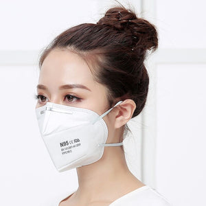 50Pcs  Face Mask Anti Dust Bacterial Mask 5-Layer PM2.5 Dustproof Protective 95% Filtration Mouth Muffle Cover