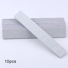 Load image into Gallery viewer, 5 pcs/lot Sandpaper Nail File Lime 100/180 Double Side Sanding Buffer Block Set Grey Nail Files For UV Gel Polish Manicure Tool
