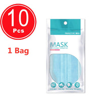 Load image into Gallery viewer, Fast delivery Hot Sale 3-layer mask 50pcs Face Mouth Masks Non Woven Disposable Anti-Dust Masks Earloops Masks

