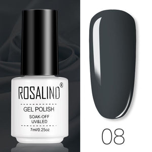 ROSALIND Gel Polish Set All For Manicure Semi Permanent Vernis top coat UV LED Gel Varnish Soak Off Nail Art Gel Nail Polish