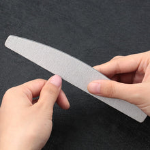 Load image into Gallery viewer, 5 pcs/lot Sandpaper Nail File Lime 100/180 Double Side Sanding Buffer Block Set Grey Nail Files For UV Gel Polish Manicure Tool
